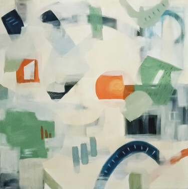 Painting titled "Suburban Deconstruc…" by Kate Hessling, Original Artwork, Acrylic