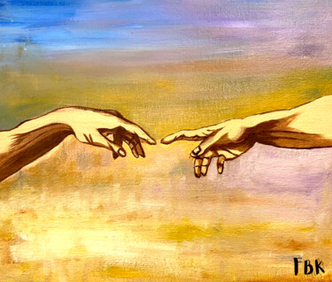 "Divine Touch" Painting titled ""Divine Touch"" by Fardeen Burhan Khan, Original Artwork, Acrylic