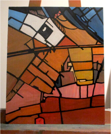 Malerei mit dem Titel "Femme urbaine" von Snip.3r.Muto, Original-Kunstwerk, Acryl