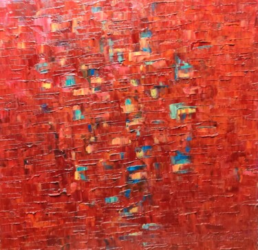 Peinture intitulée "5 mars 2024" par Geneviève Baud Caizergues, Œuvre d'art originale, Huile Monté sur Châssis en bois