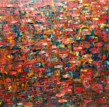 Peinture intitulée "25 mars 2024" par Geneviève Baud Caizergues, Œuvre d'art originale, Huile Monté sur Châssis en bois