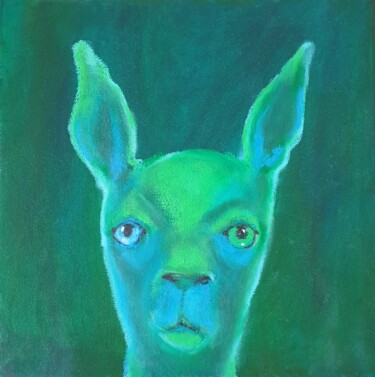 Peinture intitulée "Qu'est ce que tu re…" par Ksenia June, Œuvre d'art originale, Huile
