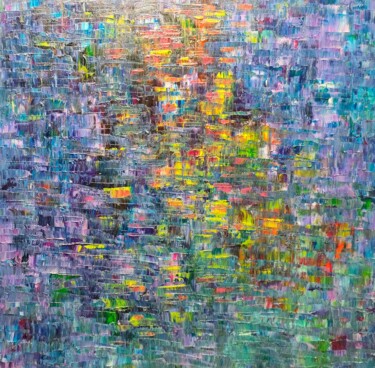 Peinture intitulée "7 février 2024" par Geneviève Baud Caizergues, Œuvre d'art originale, Huile Monté sur Châssis en bois