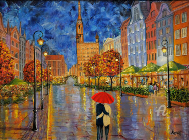 Pittura intitolato "Cammino Reale" da Accarò, Opera d'arte originale, Olio Montato su Telaio per barella in legno