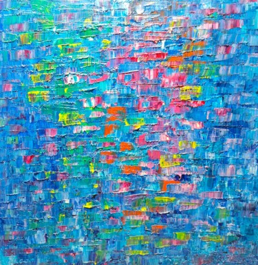 Peinture intitulée "25 février 2024" par Geneviève Baud Caizergues, Œuvre d'art originale, Huile Monté sur Châssis en bois