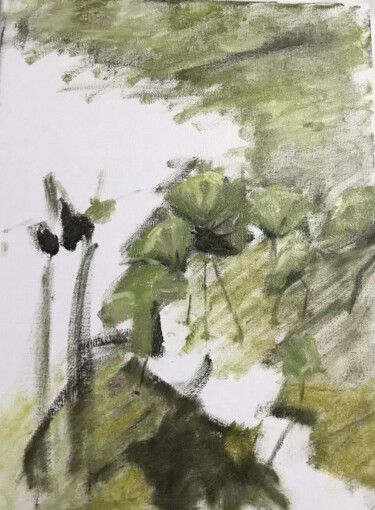 Schilderij getiteld "241027" door Wei Hao 000, Origineel Kunstwerk, Olie Gemonteerd op Frame voor houten brancard
