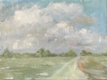 Painting titled "Pathway to Serenity" by Nataliya Fenko, Original Artwork, Acrylic Mounted on Wood Stretcher frame