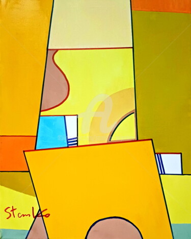 Painting titled "Summer morning-I" by Stanislav Bojankov, Original Artwork, Acrylic