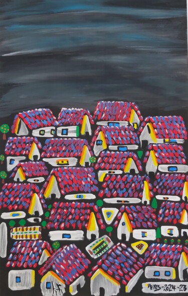Pittura intitolato "2024-23" da Reyes Solis Fernandez, Opera d'arte originale, Tempera