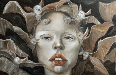 Painting titled "Batgirl" by Kristina Sergeeva, Original Artwork, Oil