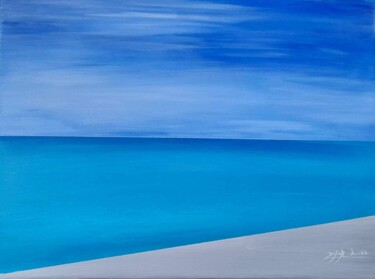 Peinture intitulée "Azur" par Laurence Dufour, Œuvre d'art originale, Acrylique