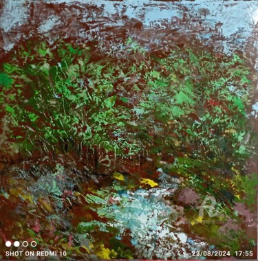 Peinture intitulée "Sentier menant" par Xiorcaled, Œuvre d'art originale, Huile Monté sur Châssis en bois