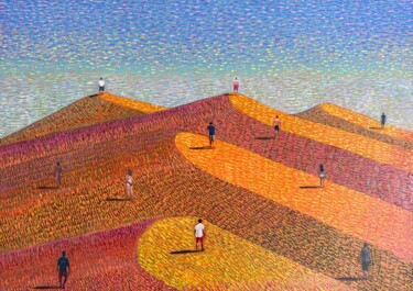 绘画 标题为“Navigating Imperman…” 由Stefano Pallara, 原创艺术品, 丙烯