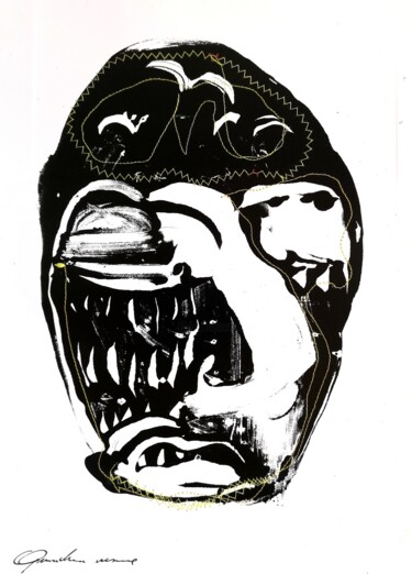 绘画 标题为“Portrait 18” 由Massimo Quadrelli, 原创艺术品, 丙烯