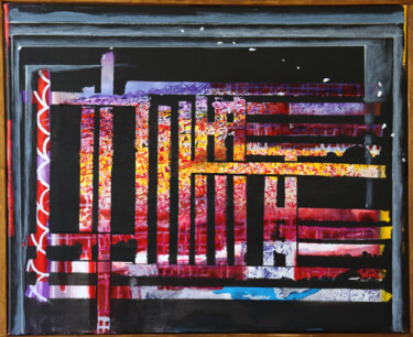 Peinture intitulée "Le havre  Abstrait…" par Patrick Fraysse, Œuvre d'art originale, Acrylique Monté sur Châssis en bois