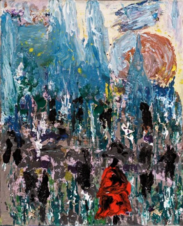 Pittura intitolato "Rumore sordo" da Graziana Checchia Pantaleone, Opera d'arte originale, Acrilico Montato su Telaio per ba…