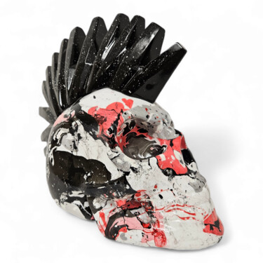 "Punky Skull Stendhal" başlıklı Heykel Sther tarafından, Orijinal sanat, Rezine