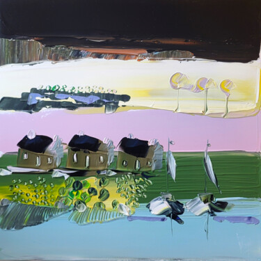 Peinture intitulée "La protection des l…" par Muriel Cayet, Œuvre d'art originale, Acrylique Monté sur Châssis en bois