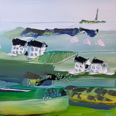 Peinture intitulée "La lumière des coll…" par Muriel Cayet, Œuvre d'art originale, Acrylique Monté sur Châssis en bois