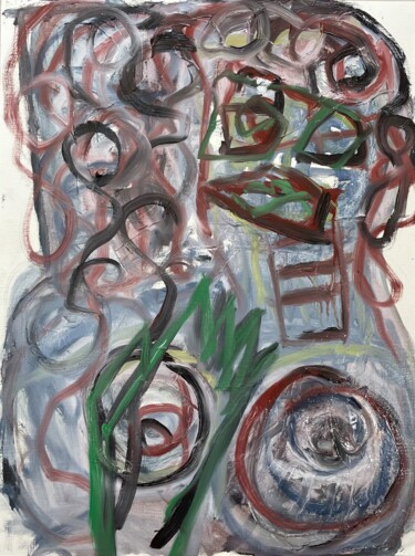 Painting titled "Young Woman, Ready…" by Susanne Caecilie Walther, Original Artwork, Oil