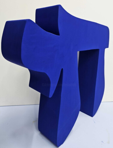 "Chay Bleu" başlıklı Heykel Shelby tarafından, Orijinal sanat, Rezine