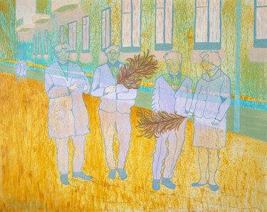Peinture intitulée "FRIENDS" par Slava Dego, Œuvre d'art originale, Acrylique Monté sur Châssis en bois