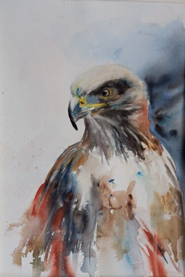 Painting titled "Renaitre" by Marina Mothes, Original Artwork, Watercolor