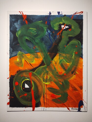 Peinture intitulée "Resplandor eslado 2" par O.C.T.A.V.E, Œuvre d'art originale, Acrylique Monté sur Autre panneau rigide
