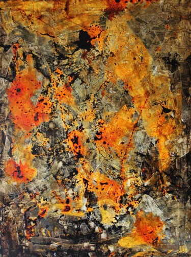 Картина под названием "Abstrait 21" - Eric Besnard, Подлинное произведение искусства, Акрил