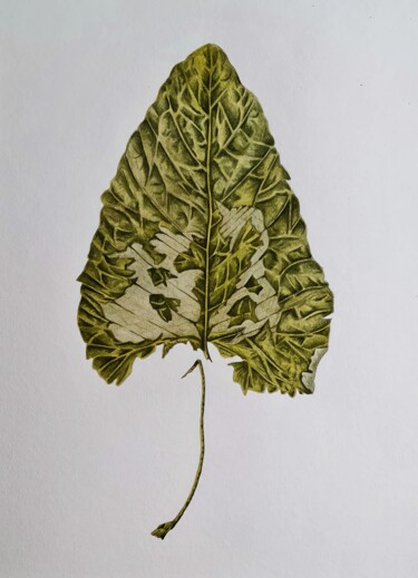 绘画 标题为“No longer green” 由Olga Poruchikova, 原创艺术品, 水彩