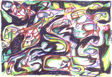 Drawing titled "Dibrujo 2011-01" by Rémy Verneuil, Original Artwork, Pencil