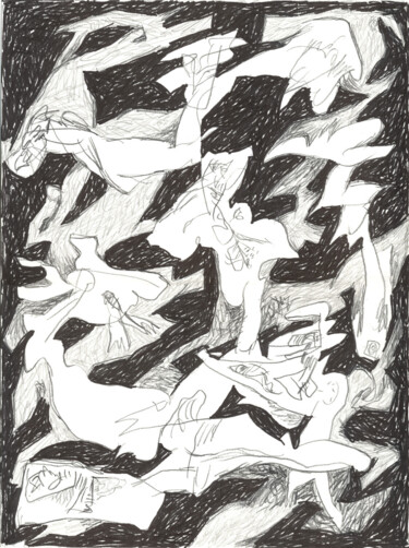 图画 标题为“Dibrujo 2011-12” 由Rémy Verneuil, 原创艺术品, 铅笔