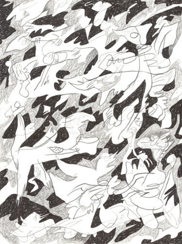 Dibrujo 2011-16 Drawing titled "Dibrujo 2011-16" by Rémy Verneuil, Original Artwork, Pencil
