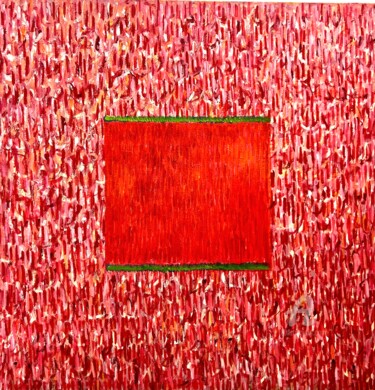 绘画 标题为“Sit with me” 由Maryam Moshiry, 原创艺术品, 油 安装在其他刚性面板上