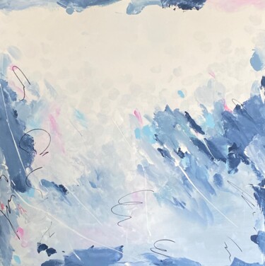 绘画 标题为“Weekend at the sea…” 由Andreea Zecheru, 原创艺术品, 丙烯 安装在木质担架架上