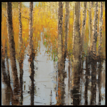 Ζωγραφική με τίτλο "Everglades Cypress…" από Bo Kravchenko, Αυθεντικά έργα τέχνης, Λάδι