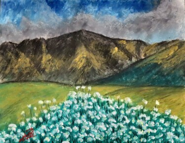 Painting titled "Nature" by Alicia Lopez, Original Artwork, Pastel