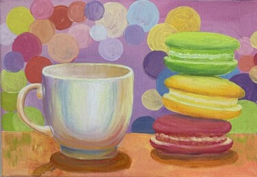 Painting titled "Bright Joys" by Tetiana Kovtun, Original Artwork, Acrylic Mounted on Wood Stretcher frame