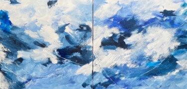 Malerei mit dem Titel "In a blink of an ey…" von Andreea Zecheru, Original-Kunstwerk, Acryl Auf Keilrahmen aus Holz montiert