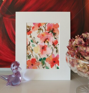 绘画 标题为“Floral mood” 由Tetiana Bonner, 原创艺术品, 水彩