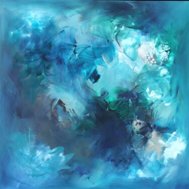 Painting titled "Mermaid's Dream" by Paresh Nrshinga F R S A, Original Artwork, Acrylic Mounted on Wood Stretcher frame