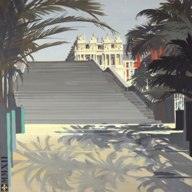 Peinture intitulée "N°17 : L’Escalier d…" par Michelle Auboiron, Œuvre d'art originale, Acrylique Monté sur Châssis en bois