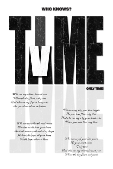 印花与版画 标题为“Only time” 由Mariana Mkrtchyan, 原创艺术品, 数字打印
