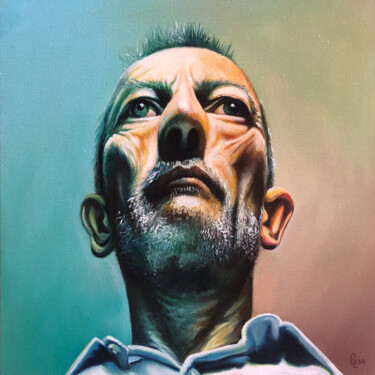 Peinture intitulée "XAVIER" par Christian Lucas, Œuvre d'art originale, Huile Monté sur Châssis en bois