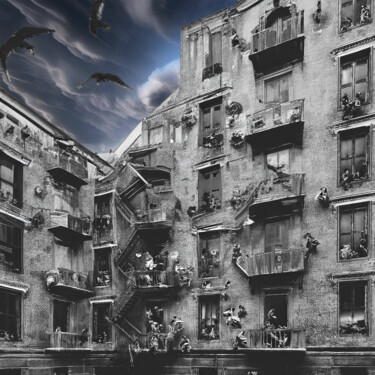 Arte digital titulada "FUGIDA" por Josep Domènech, Obra de arte original, Imagen generada por IA Montado en Cartulina