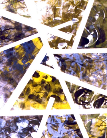 VITRAIL no. 847GB.46893CWK6 Painting titled "VITRAIL no. 847GB.4…" by François-Pierre Bleau (Dit Zéro Zoo), Original Artwork, Oil