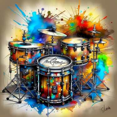 Arte digitale intitolato "burst of life" da Si Levin, Opera d'arte originale, Immagine generata dall'IA Montato su artwork_c…