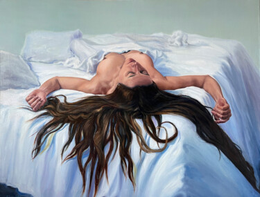 绘画 标题为“Retrato de Marta nº…” 由Xavier Saus I Ortega, 原创艺术品, 油 安装在木质担架架上