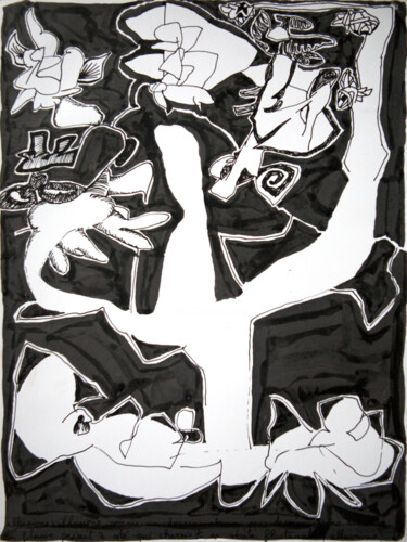 Desseins? 2010-A 03 Drawing titled "Desseins? 2010-A 03" by Rémy Verneuil, Original Artwork, Ink