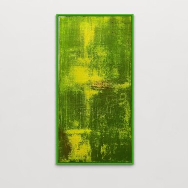Painting titled "Comme la mousse" by Vanessa Seconde, Original Artwork, Acrylic Mounted on Wood Stretcher frame